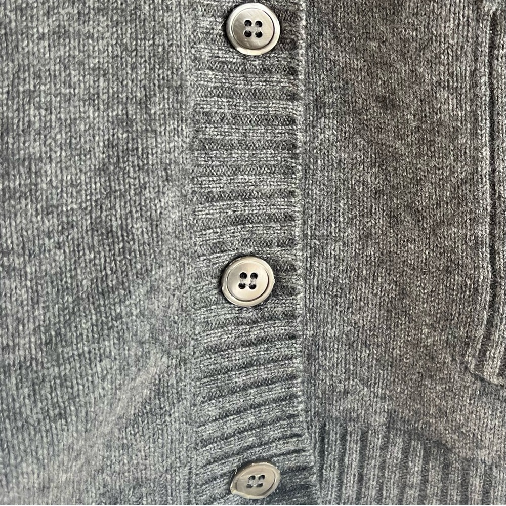 Orvis 100% Cashmere Cardigan in Grey Size XL - Picture 8 of 10